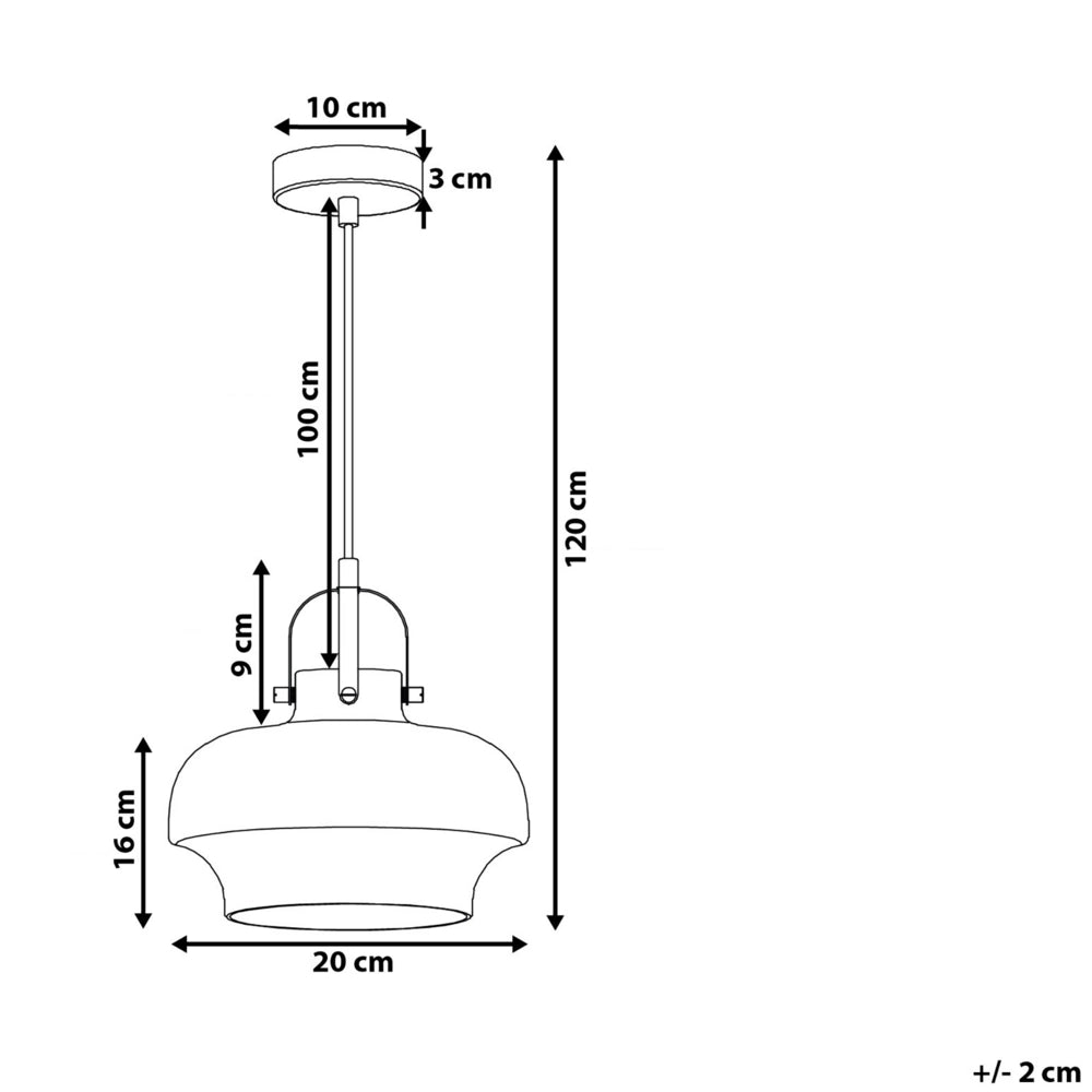 Lampada a Sospensione lampadario pendente Industriale in Vetro Fumé