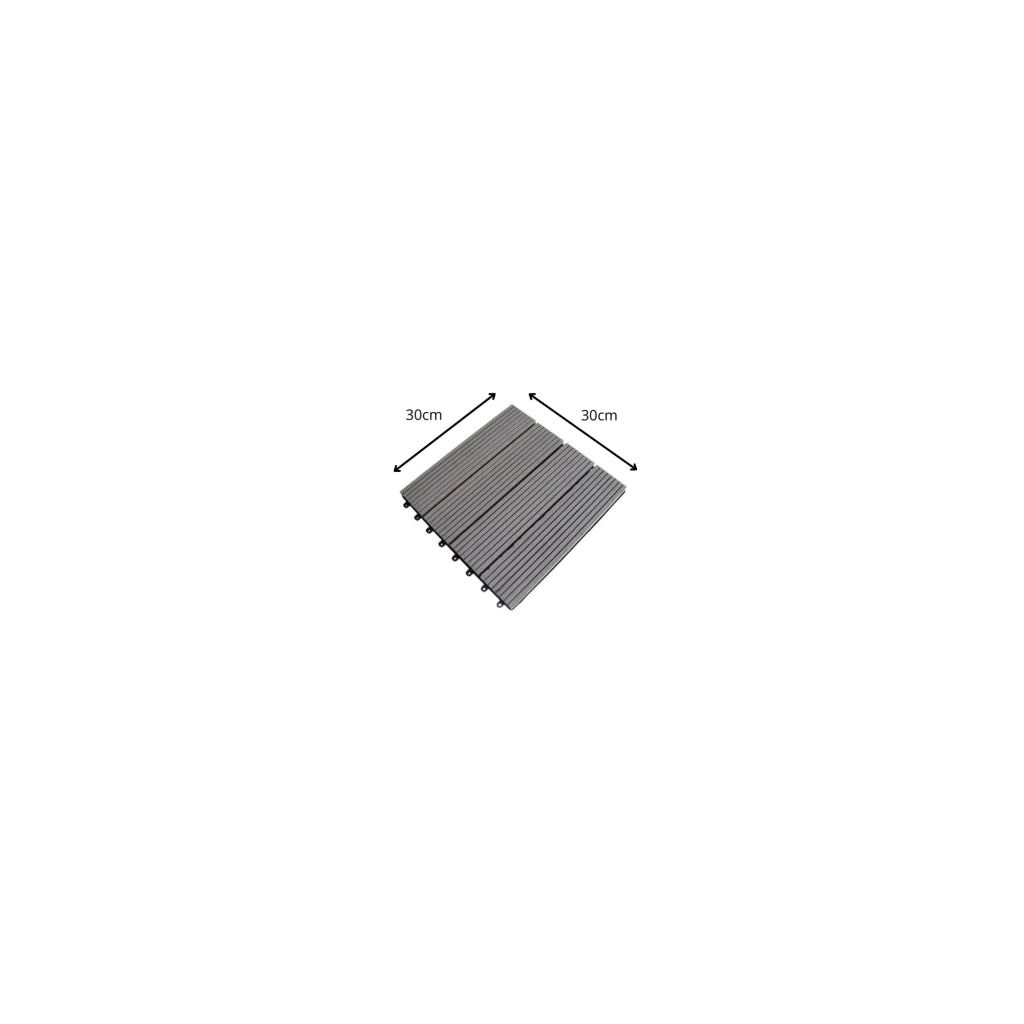 Piastrella da giardino per esterni - Grigio antracite - Dimensioni: 30 x 30 x 2 cm