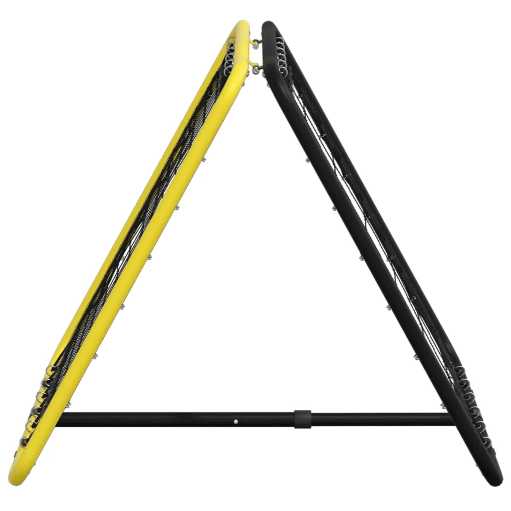 Rimbalzatore Calcio Doppio Lato Regolabile Giallo Nero Acciaio 4007969
