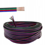 Cavo RGB AWG22 1m 4x0,35mm per Strisce LED – 4 Fili in Rame Stagnato | Isolamento PVC | Connessione Stabile e Affidabile