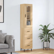 Credenza Rovere Sonoma 34,5x34x180 cm in Legno Multistrato 3199252
