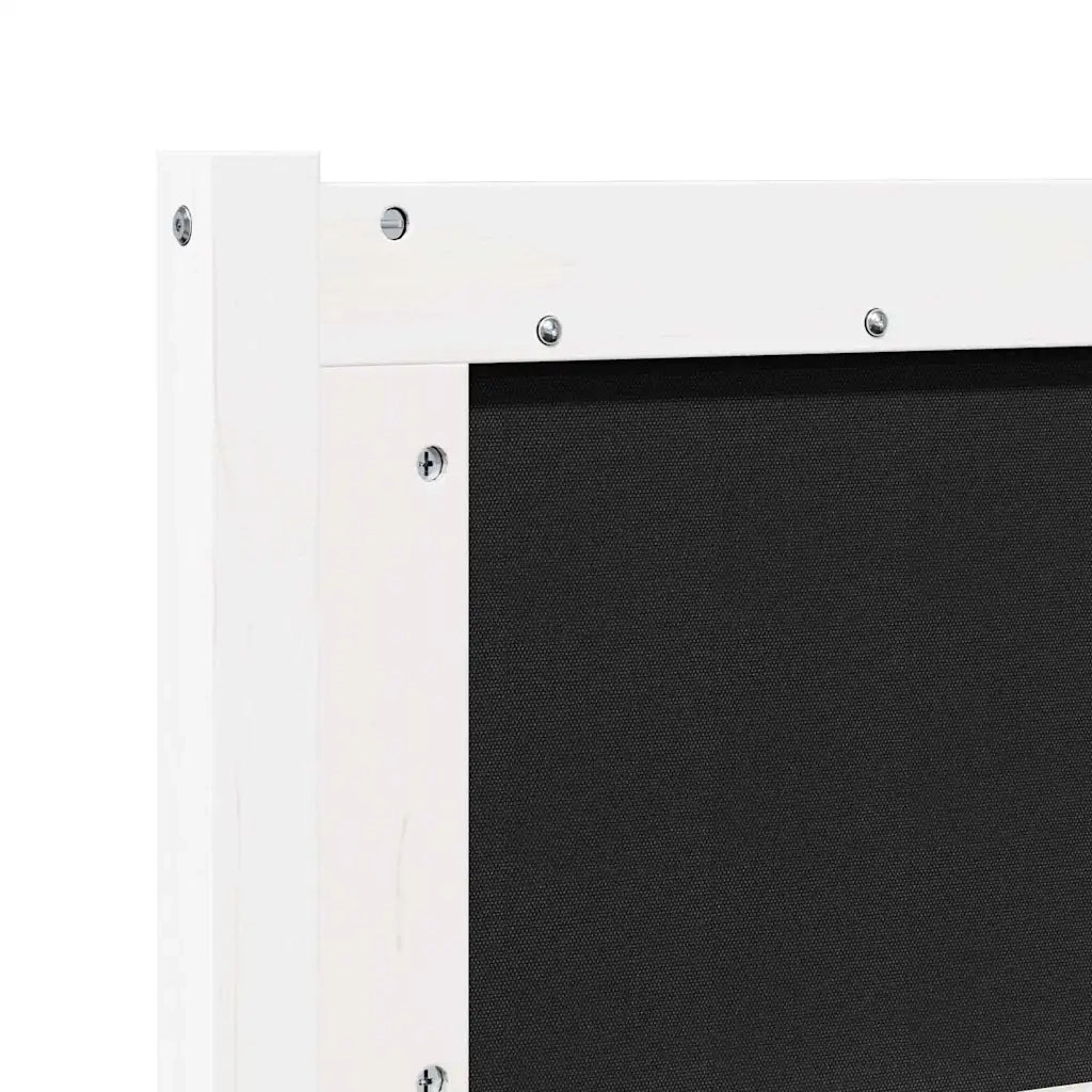 Testiera Altro Bianco 135 cm Legno di pino massello 878963