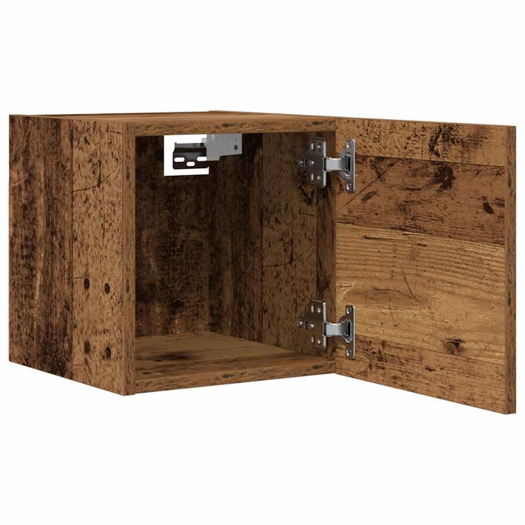 Mobile TV multimediale scaffale TV mobile TV sala da pranzo soggiorno camera da letto a parete rovere affumicato 30,5 x 30 x 30 cm marrone 02_0028125