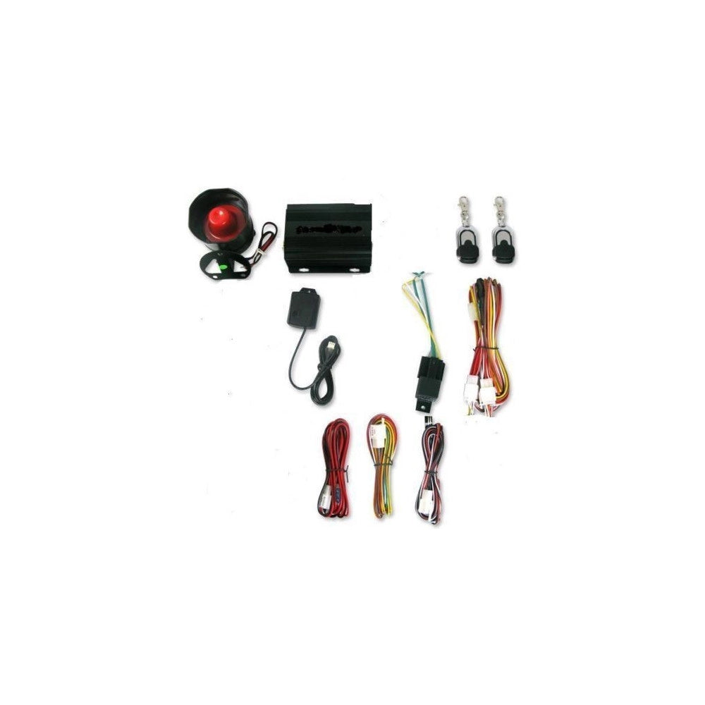 Trade Shop - Kit Allarme Antifurto Universale Auto Suv Furgone Camper Roulotte 2 Telecomandi -