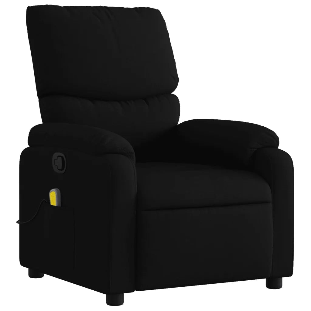 Divano Sedia-Poltrona reclinabile massaggiante in Tessuto Nero 138414