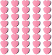 Magnetici per lavagne magnetiche - 40 magneti forti | Mini magneti a forma di cuore per lavagne bianche rosa | Piccoli magneti per frigorifero | Magnetici decorativi per piatti, foto, lavagne, frigoriferi, pareti fotocamera, pareti magnetiche