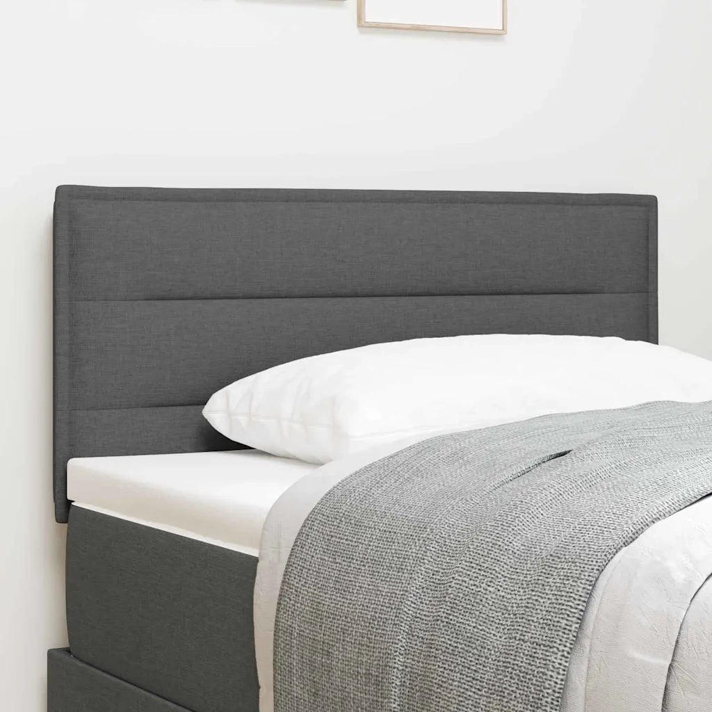 Testiera-Testata-Testiera Decorativa Grigio scuro 80 cm Pelle Sintetica 700973