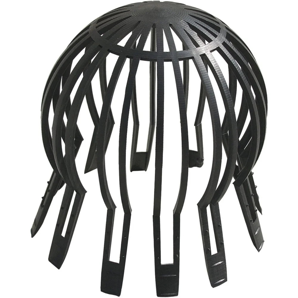 First plast pf26 parafoglie per canali di gronda, nero, da d. 75