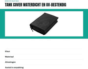 Copertura per serbatoio IBC impermeabile - tessuto di Oxford - resistente ai raggi UV - resistente ai graffi - 120x100x116cm - sostenibile