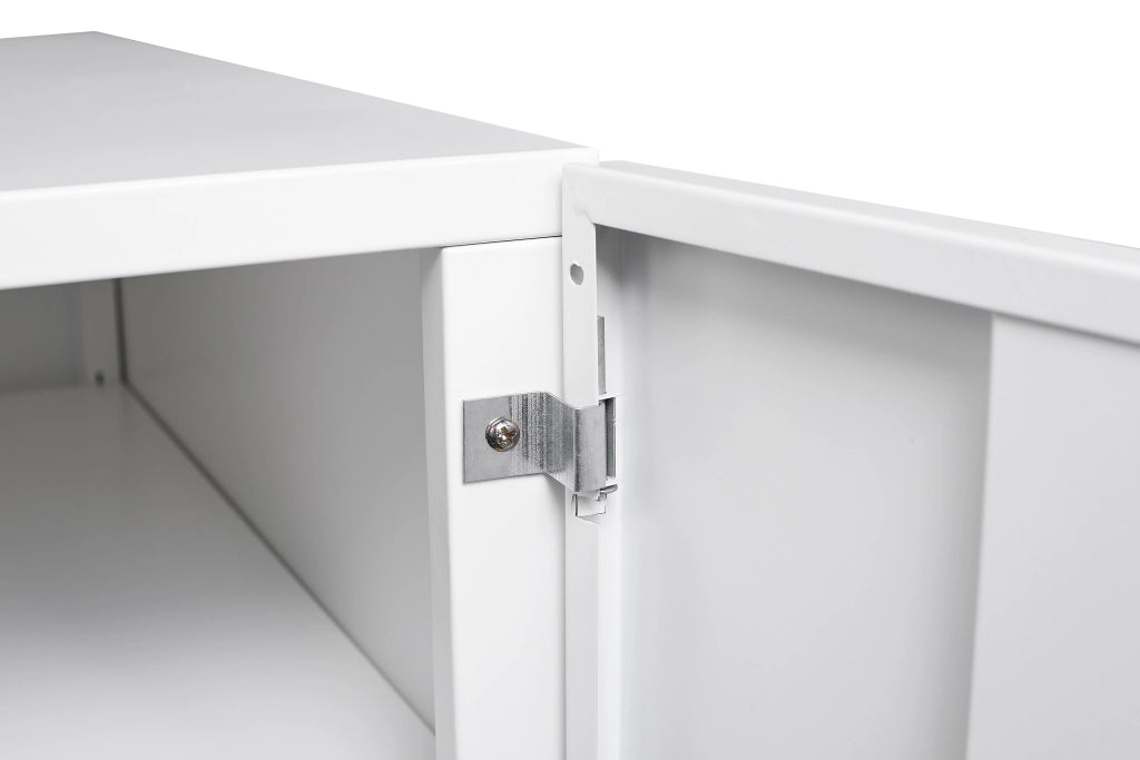 ARMADIO PORTASTAMPANTE SU RUOTE 67 x 67 x 16,5 cm Metallo Bianco