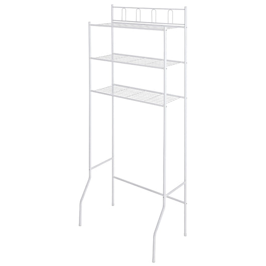 Scaffale sopra lavatrice wc organizer salvaspazio con 3 mensole ripiani acciaio