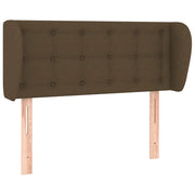 Testiera | Testata ad Orecchio Marrone Scuro 83x23x78/88 cm in Tessuto