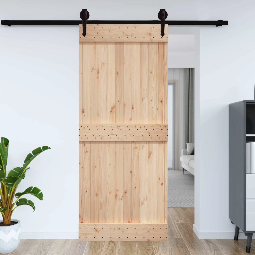 Porta NARVIK Naturale 95 x 210 cm Legno di pino solido