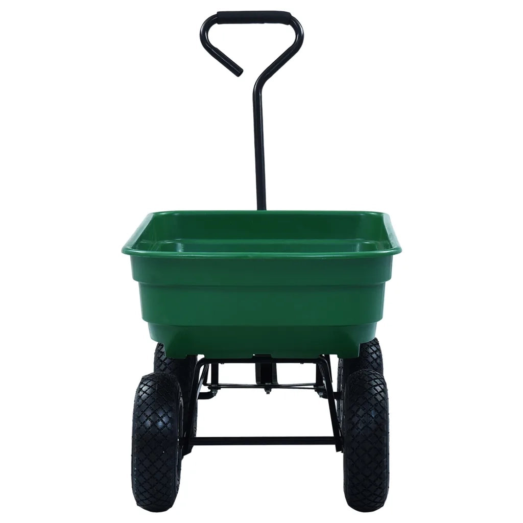 Carrello Manuale Ribaltabile da Giardino 300 kg 75 L Verde CFW4462081