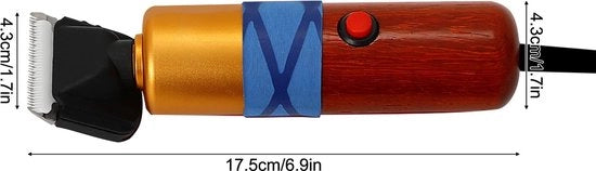 Tondeuse per animali - Trimmer - Scheerapparete - Elettrica - Livello di rumore 40 db - Adatta per diversi tipi di pelo di animali - Con 4 diverse impostazioni di lunghezza (3/6/9/13 mm) - Potenza 36 W - Con zaino portatile