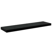 Scaffale a parete | Ripiano a parete | Mensola a parete Grigio Lucido 90x23,5x3,8 cm in MDF