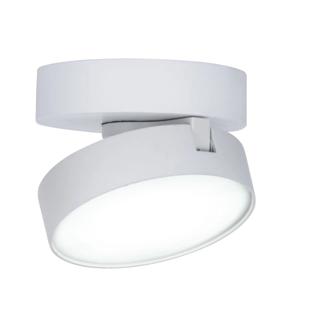 Faretto soffitto rotondo bianco orientabile LED 6,8W Lutec