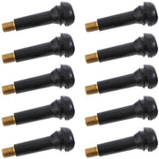 Ventile di gomma per autobanden - 10 pezzi - Universali - Alta qualità - Nera - 3,6 x 1,5 cm - Modello universale per autobanden