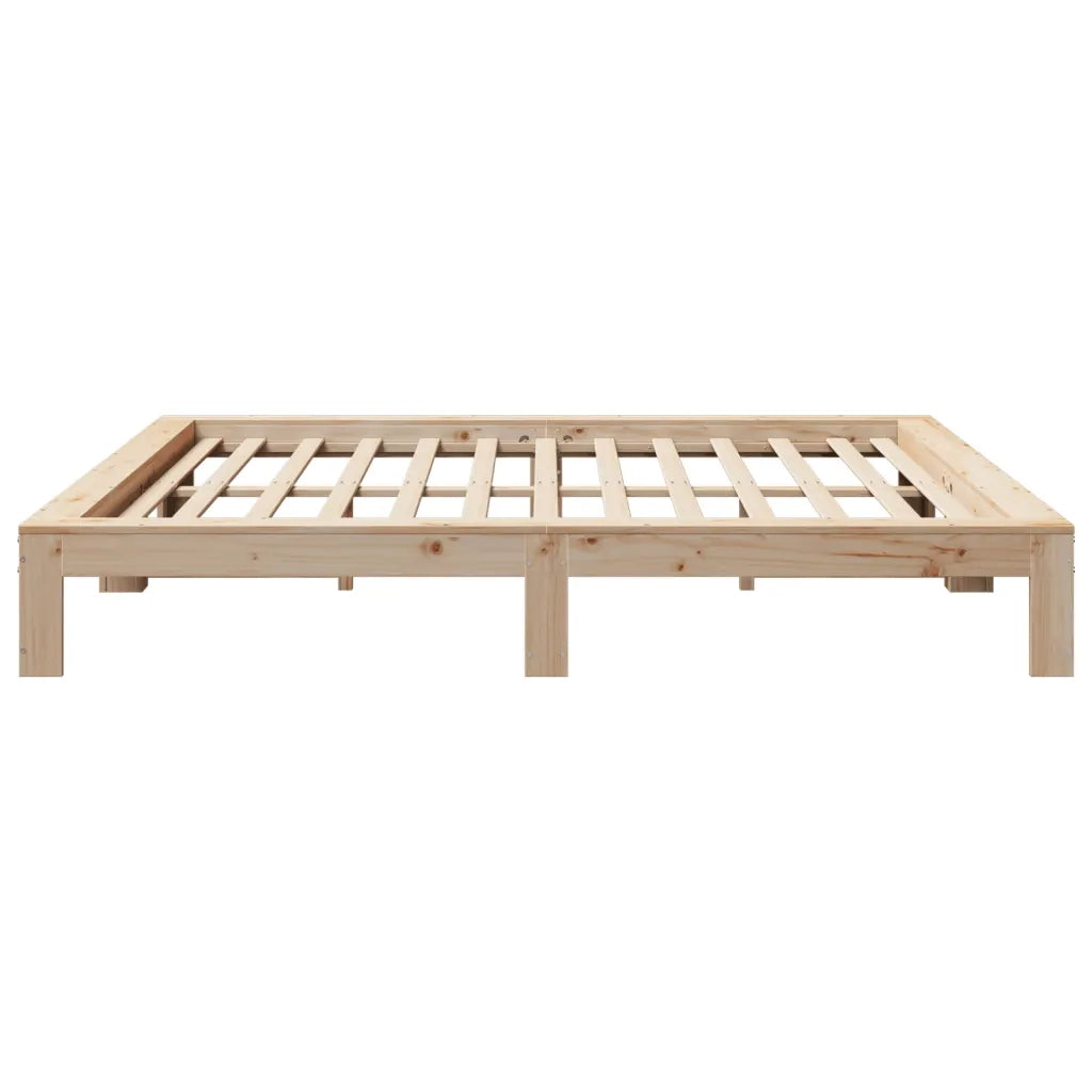 Letto senza Materasso 200x200 cm in Legno Massello di Pino 3308726