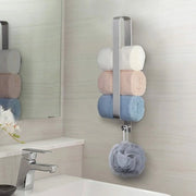 Sostegno asciugamani senza forare - Supporto in acciaio inossidabile per asciugamani da appendere in cucina, bagno e toilette