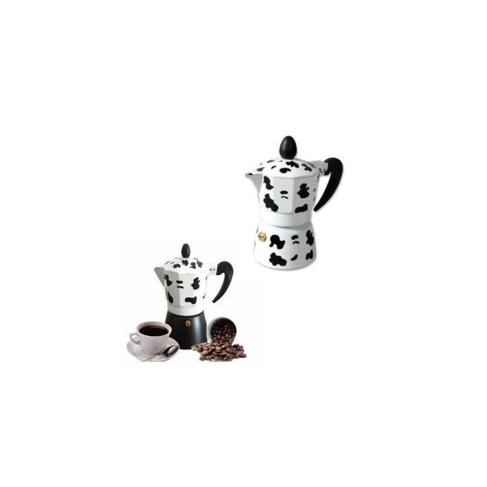 Trade Shop - Caffettiera Mucca Moka Express Mukka Caffe Caffè Espresso Napoletano Da 6 Tazze -
