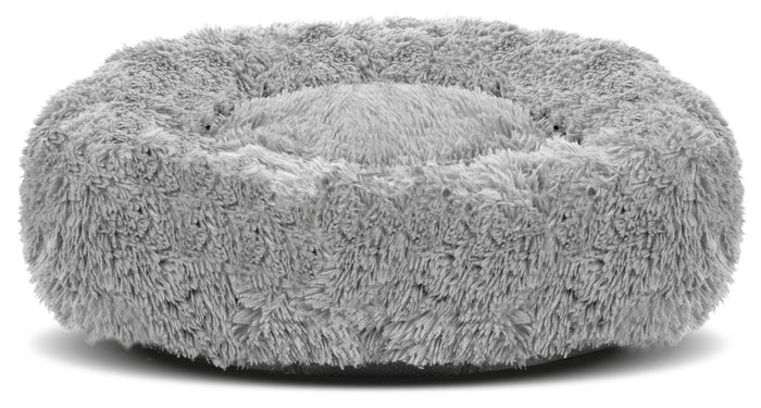 AIO FACTORY 80cm Shaggy Bed Cuscino per cani grigio chiaro impermeabile
