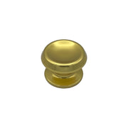 Pomolo fisso per porta SAGUATTI 166/80BB in alluminio oro lucido
