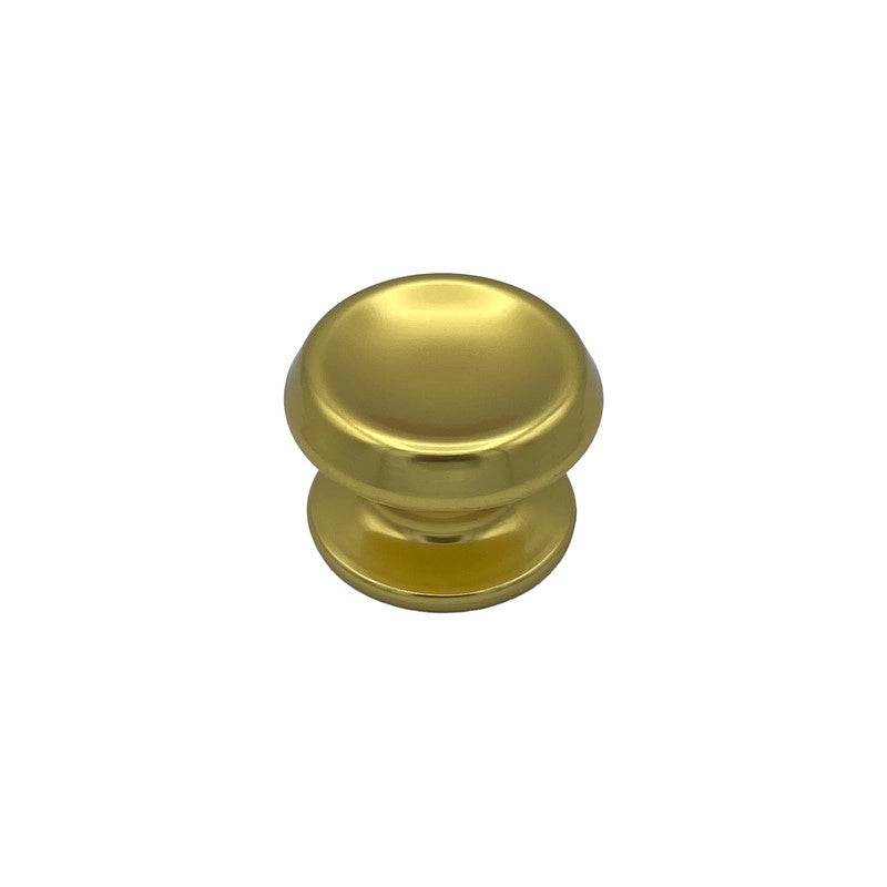 Pomolo fisso per porta SAGUATTI 166/80BB in alluminio oro lucido