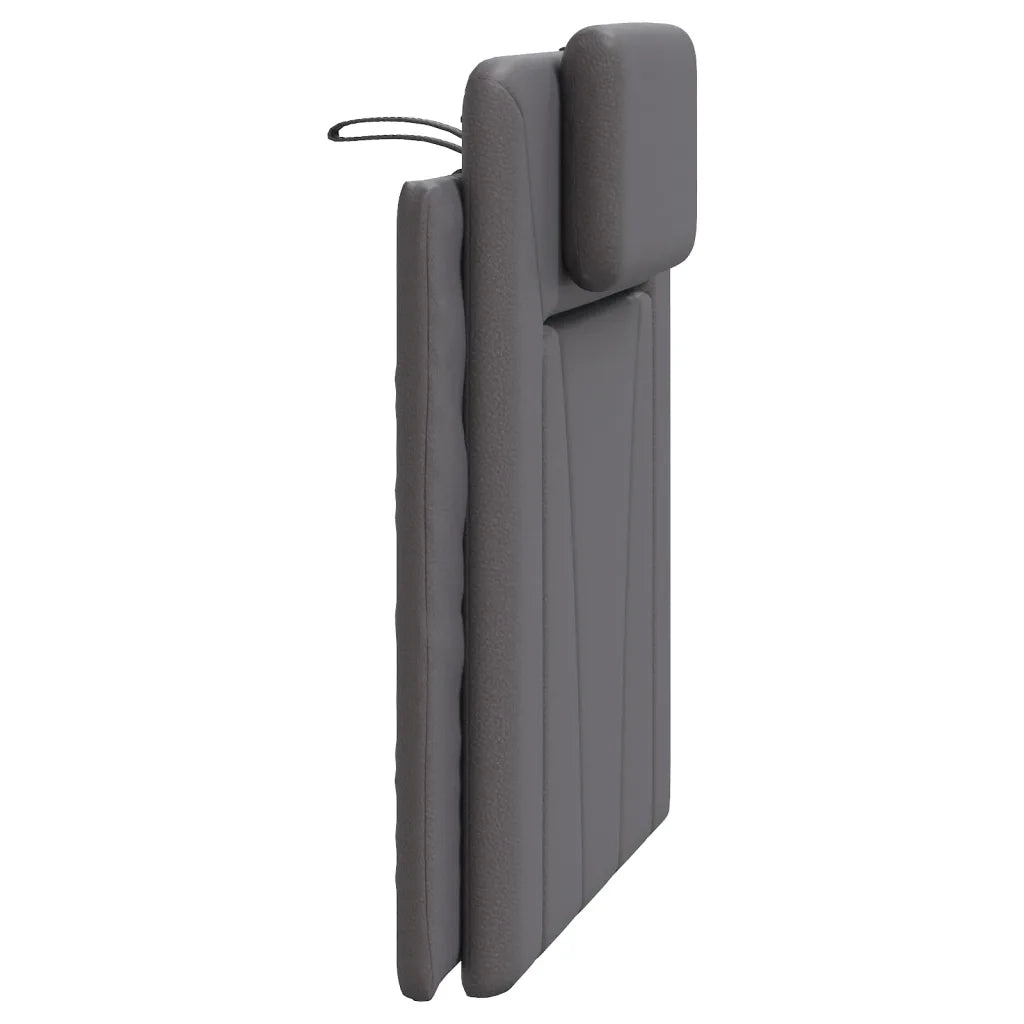 Cuscino Testiera Viana Grigio 90 cm in Similpelle 374770