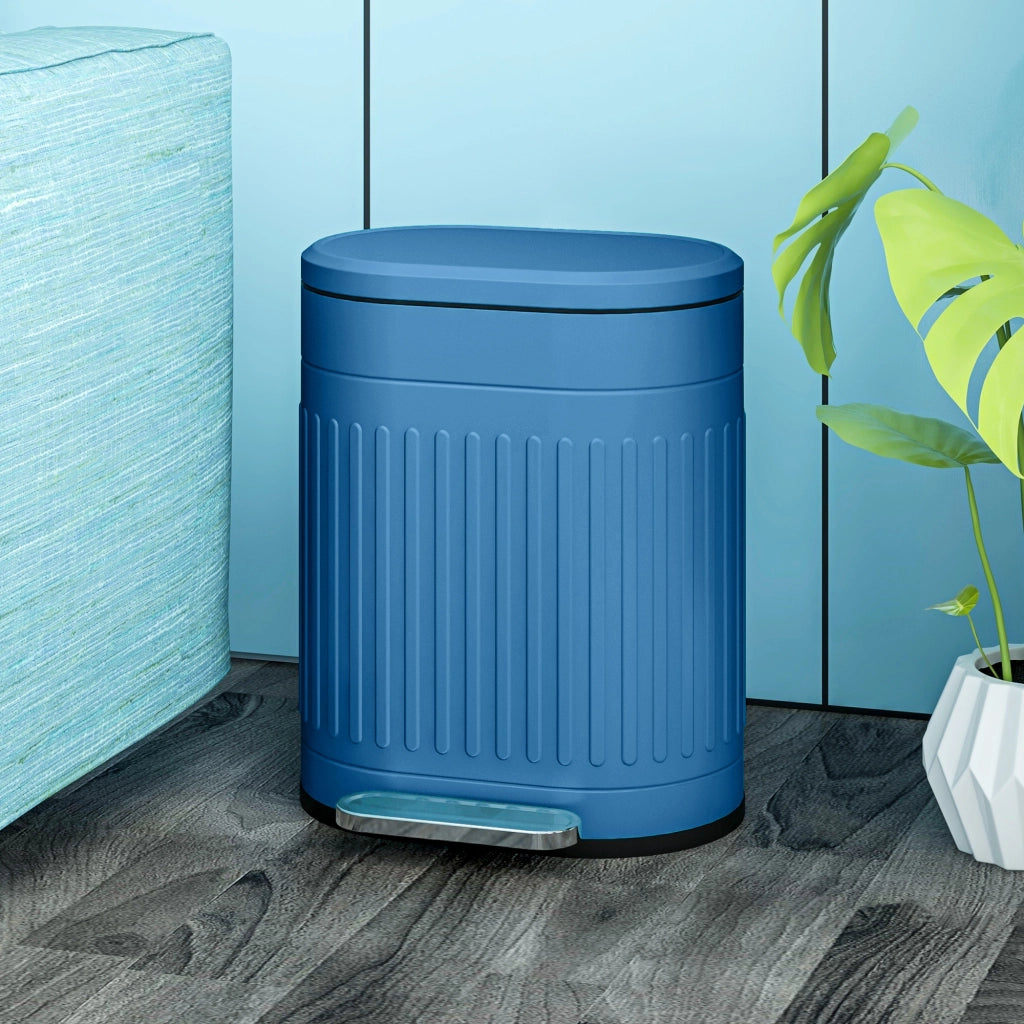 Cestino per rifiuti da cucina a pedale 20L ¨C zephmum ¨C 36.5x31.2x45 cm blu
