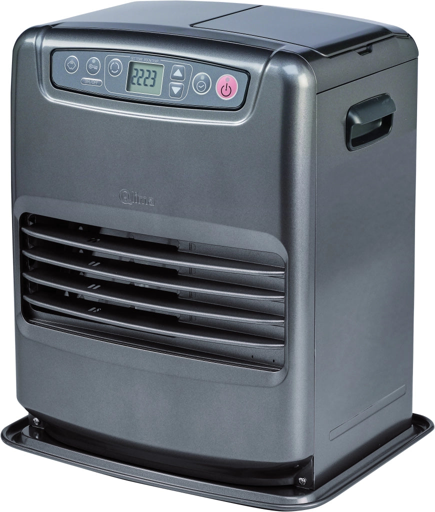 Qlima STUFA A COMBUSTIBILE ELETTRONICA SRE 0031 TC  col. Grigio