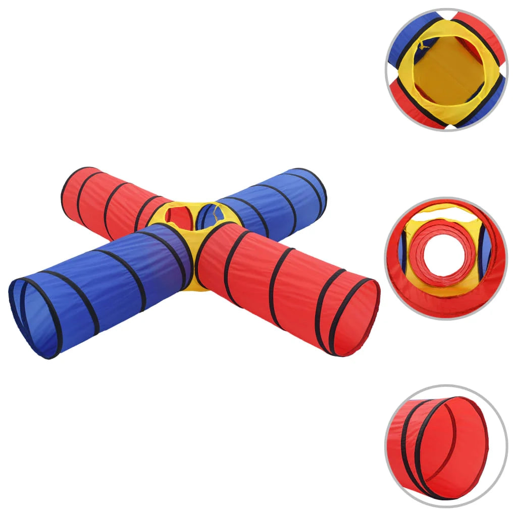 Tunnel gioco 250 x 250 x 48 cm blu e rosso 02_0005182
