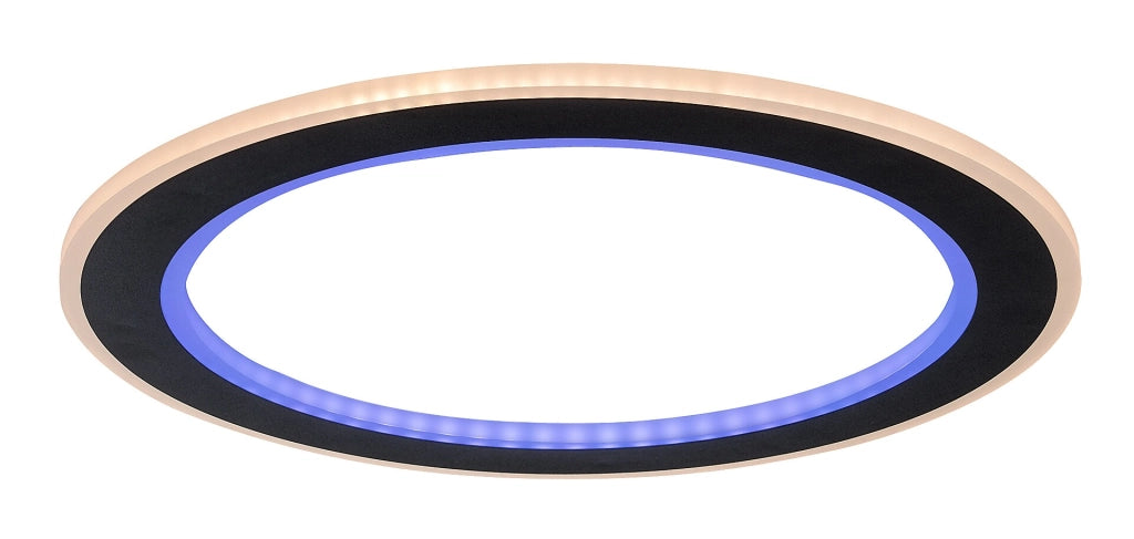 Plafoniera LED dimmerabile Golwen RGB CCT 45cm nera Rabalux