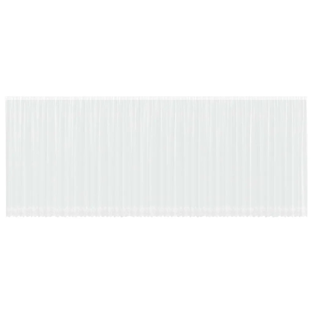 vidaXL Tende con tende Floreale Bianco 1200 x 260 cm Poliestere