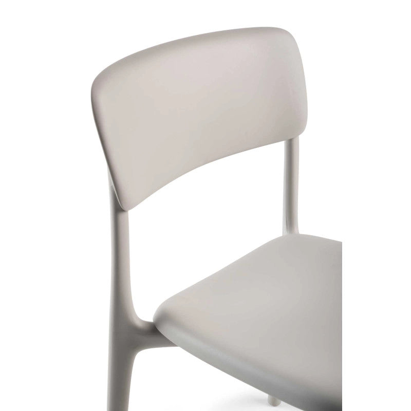 Sedia Polipropilene Poppy Grigio Cm 49,5x49h79,5