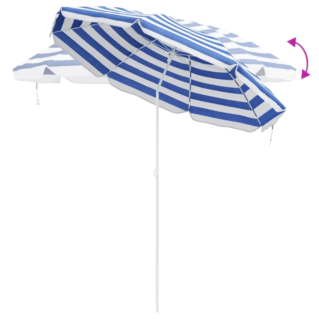Ombrellone Blu e Bianco 161 x 161 x 193 cm Poliestere 4010656