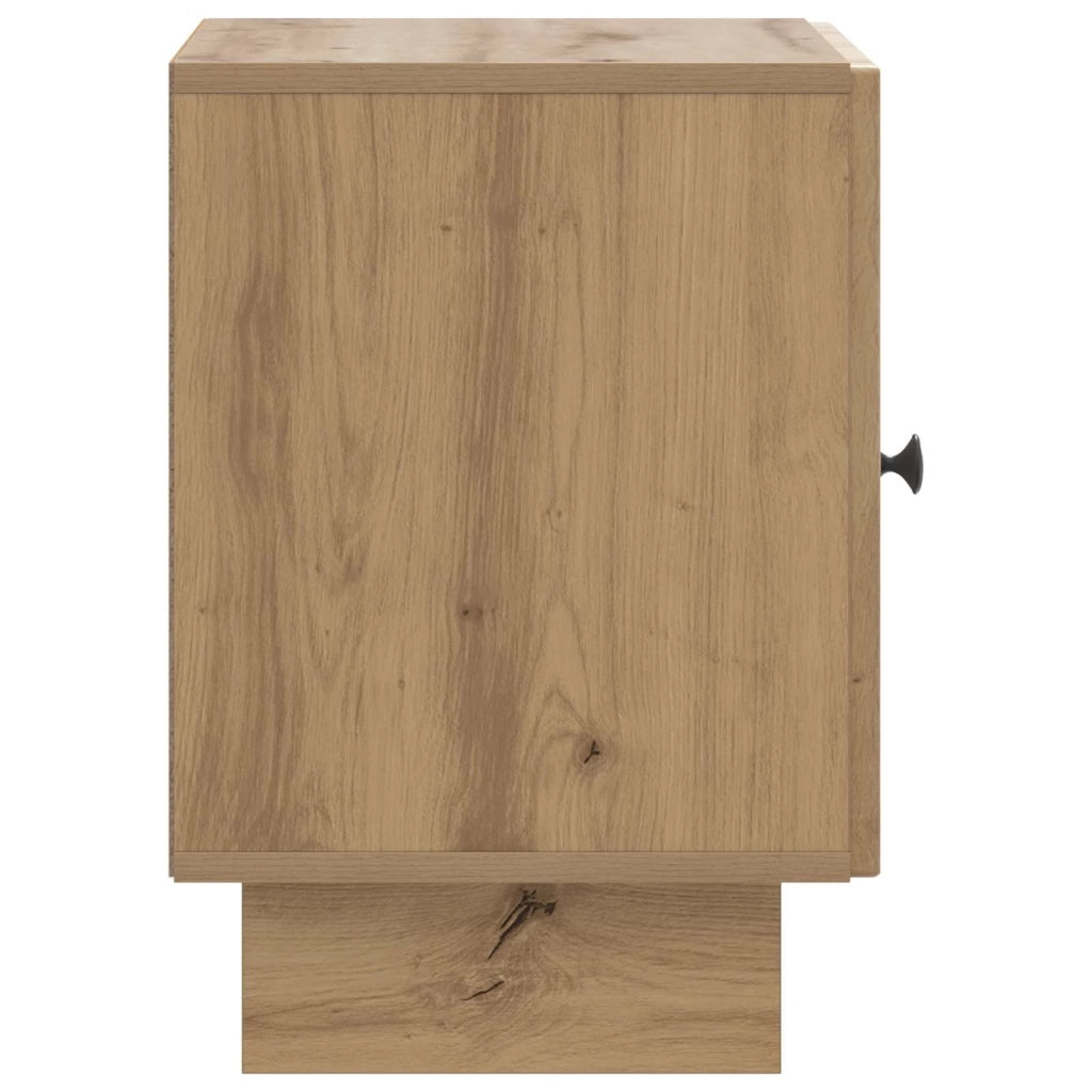 Set di 2 Comodini | Armadio da Notte | Mobiletto da notte Rovere Artigianale 43 x 34,5 x 50 cm