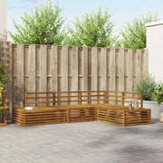 Set di divani da esterno-Sofa da giardino 4 Pezzo Naturale 324865