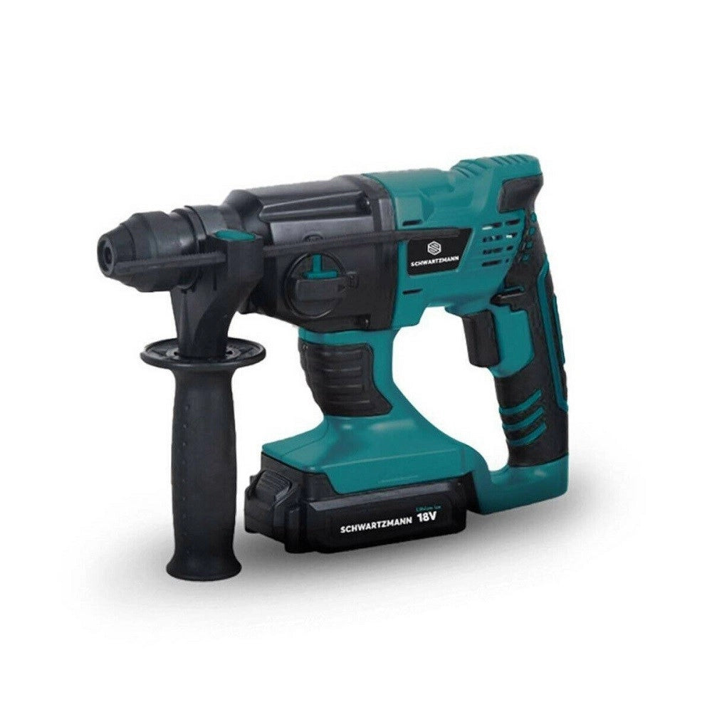 Trade Shop - Martello Perforatore Rotativo A Batteria Ricaricabile 18v Schwartzmann Lavoro -
