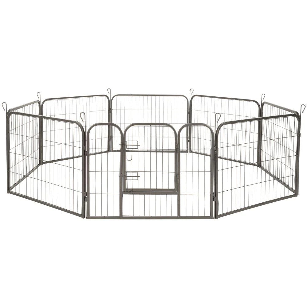 Gabbia modulare per cani 60 cm grigia 3708149