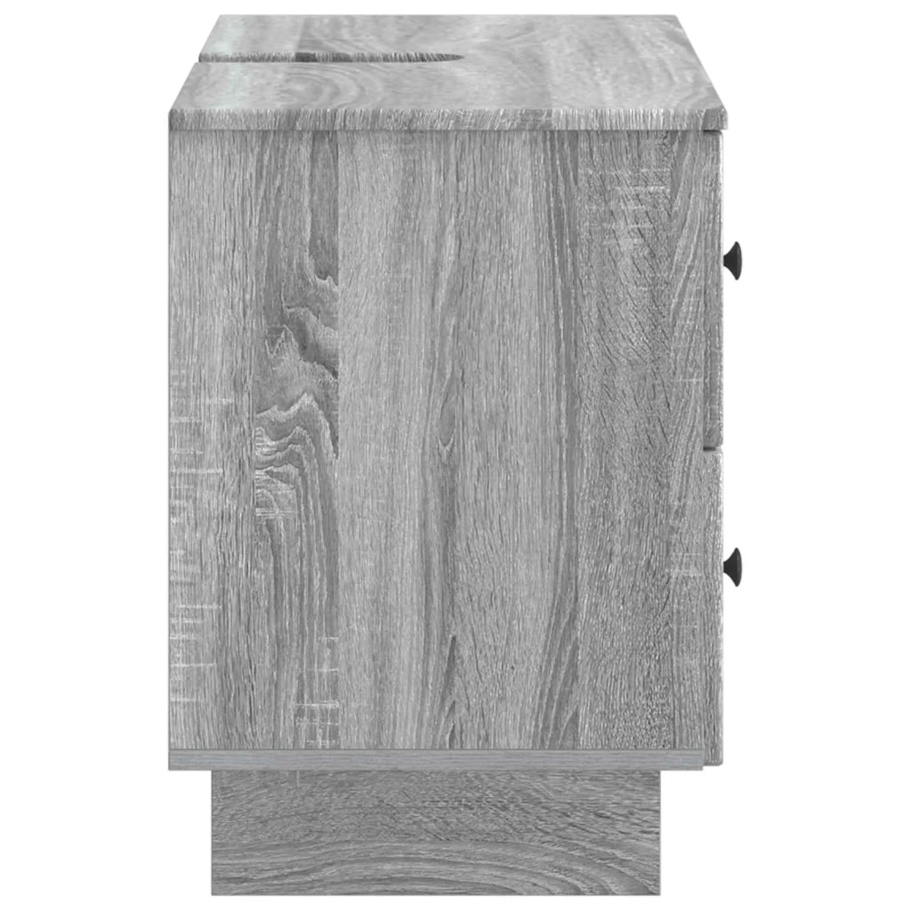 Armadio per Lavabo da Bagno EDE Sonoma grigio 82 x 41 x 59 cm 895921