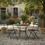 Set di 2 sedie pieghevoli BISTROT - Nero
