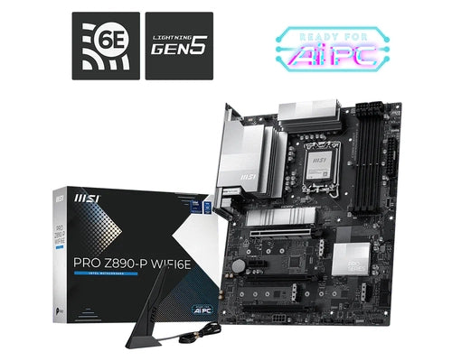 Msi mb pro  pro z890-p wifi6e lga1851,4ddr5,3pci-ex16,1pci-ex1,4m.2 ,1usb3.2 gen2 x2, 2us - 911-7E34-019