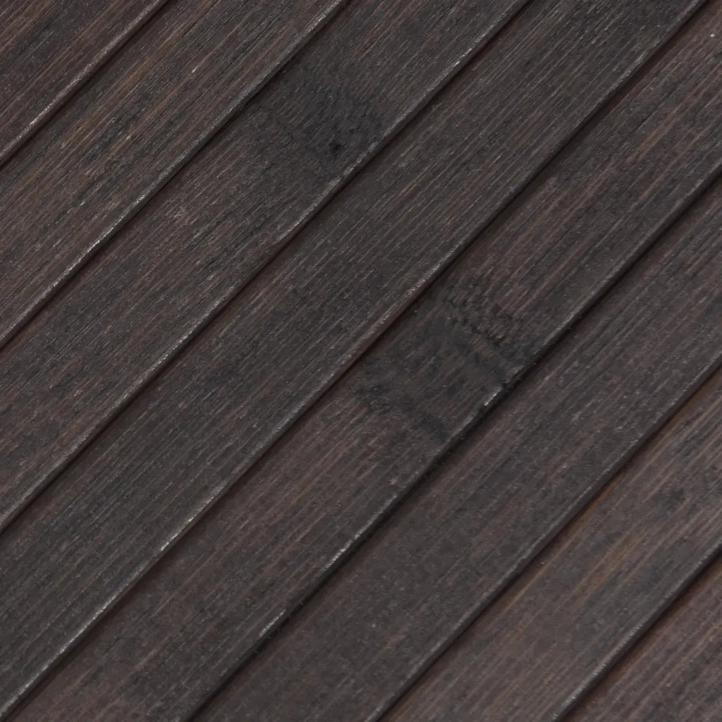 Tappeto Rettangolare Marrone Scuro 100x100 cm in BambÃ¹