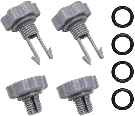 Set di sostituzione per pompe di filtrazione Intex - Accessori di ricambio - Valvole di scarico/Sediment valvole - Gomme O - Materiale ABS - 4 pezzi - Accessori per pompe di filtrazione