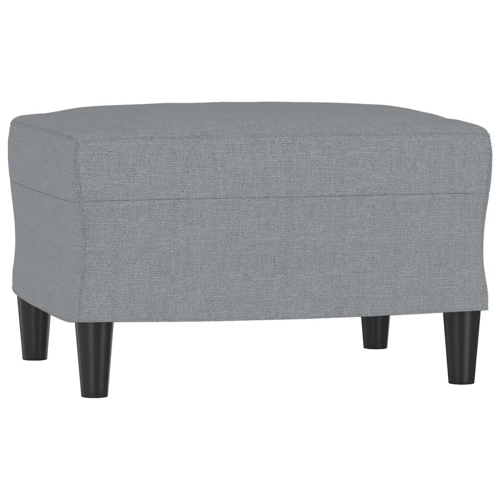 Poggiapiedi Grigio Chiaro 60x50x41 cm in Tessuto 349279