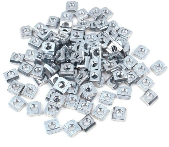 T-Spiroguida in Acciaio di Carbonio - 100 Pezzi - Verniciato - Materiale di Attacco - Profilo di Alluminio - EU20-M5