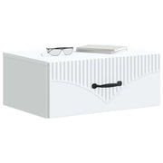 Set di 2 Comodini | Armadio da Notte | Mobiletto da notte a muro Bianco 49 x 34,5 x 20 cm