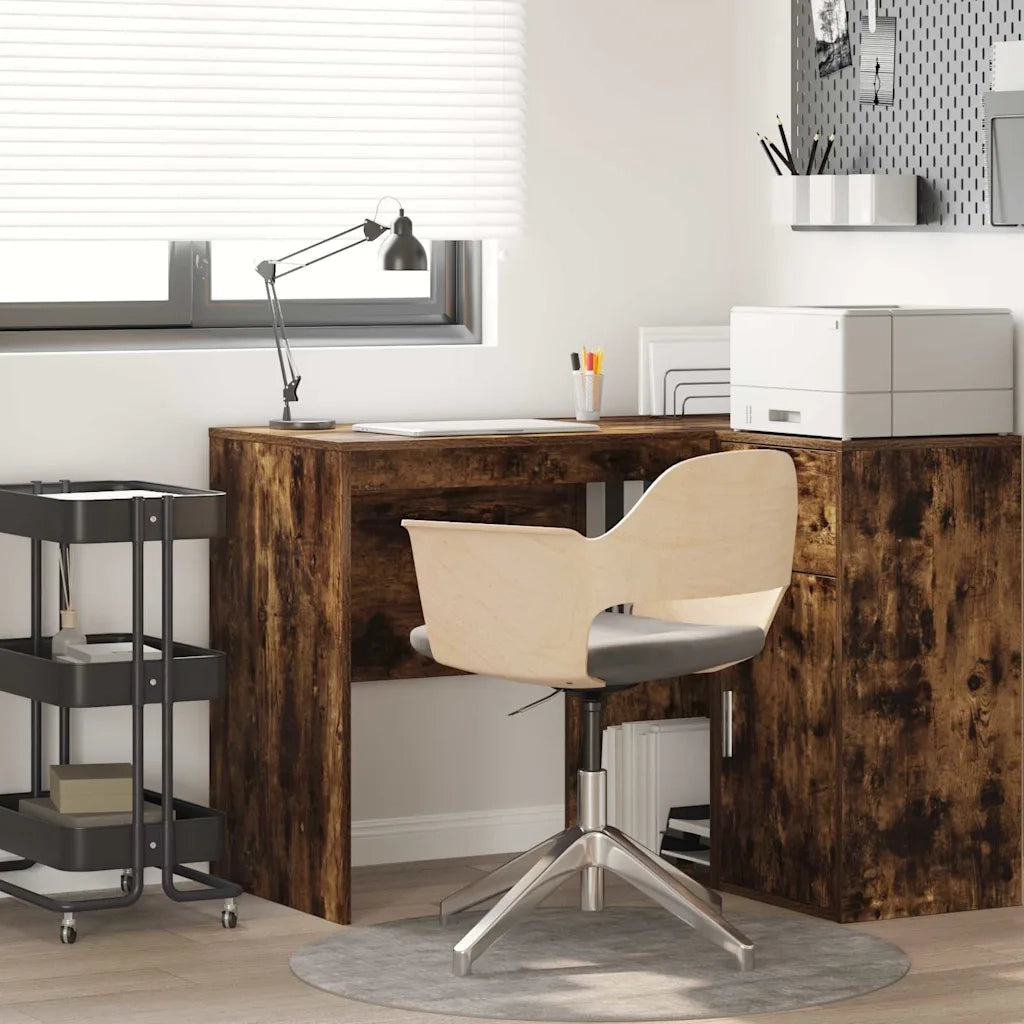 Scrivania | Tavolo da Ufficio Rovere fum¨¦ 102 x 50 x 75 cm Legno multistrato