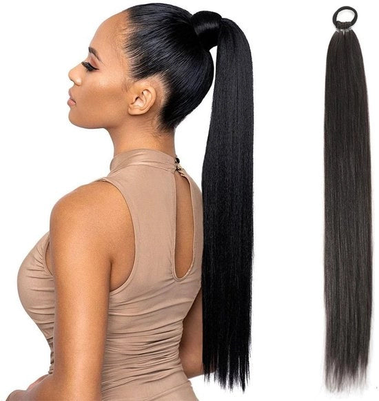 Estensioni a viti 70 cm - Code di stile per coda di cavallo - Fili reali - Volume e lunghezza - Adatto a tutti i tipi di capelli - Espressione naturale perfetta